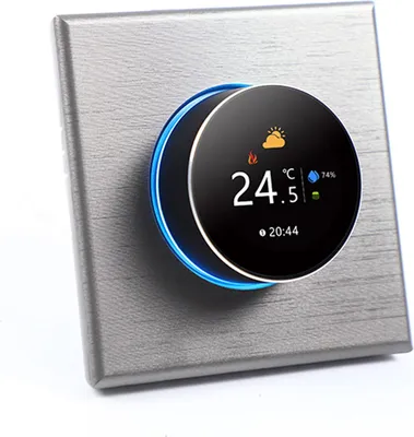 Obrázok produktu pre Inteligentný termostat WiFi, regulátor elektrického podlahového vykurovania 16A - dotykový digitálny displej, zobrazenie času/teploty/vlhkosti/pohody, presnosť ±1 °C,