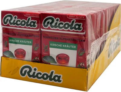 Produktbild von Ricola Kirsche Kräuter Bonbons, 20x 50g