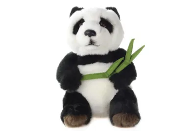 Immagine prodotto di Panda di peluche con foglia 18 cm