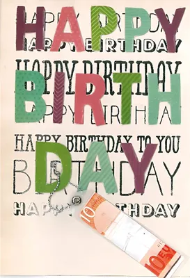 Produktbild von Designers Best Klappkarte Motiv 32, Happy Birthday
