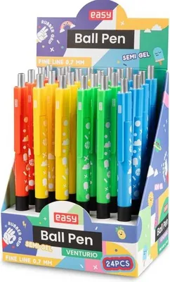 Imagen del producto de Bolígrafo automático azul (24 unidades) EASY - Easy Stationery
