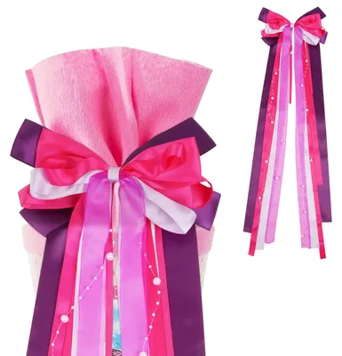 Produktbild von Satinschleife zur Dekoration, 60x20 cm - Rosa