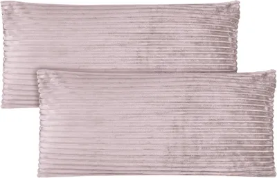 Produktbild von Aspero 2 Kissenbezüge aus Streifen-Flanell 40x80 cm