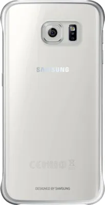 Produktbild von Samsung Clear Cover EF-QG925B Silber für Galaxy S6 Edge
