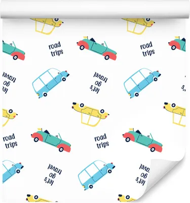 Produktbild von 10m VLIES TAPETE Rolle Kinderzimmer Autos Transport Reise Stadt Bunt XXL