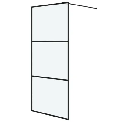 Obrázok produktu pre vidaXL Sprchová zástena pre sprchovací kút Black 90x195cm Matt ESG Glass