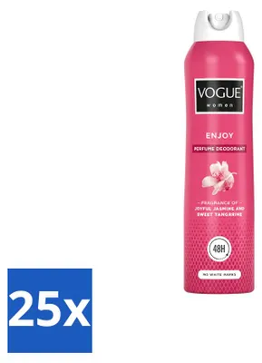 Immagine prodotto di 25 deodoranti spray profumati per donna Vogue - 150 ml - confezione - 25 pezzi