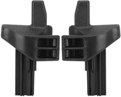Image de Attaches en plastique pour porte-gobelets de voiture, noir, lot de 2