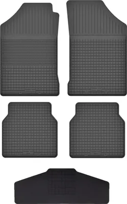 Produktbild von Gummi Fußmatten Set Für: Renault 5 (1972-1985) Gummimatten Schwarz
