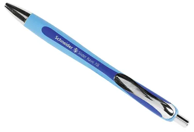 Immagine prodotto di SCHNEIDER Kugelschreiber Slider Rave, Druckmechanik, XB, blau 5 Stück Verkaufseinheit 662326 4004675080080