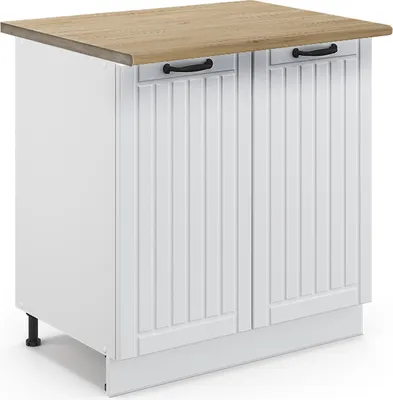 Obrázek produktu pro Skříňka pod dřez Vicco Fame-Line Bílý venkovský dům 80 cm s policí, PD Dub, Model 45688