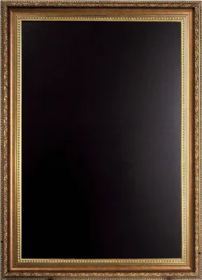 Produktbild von Securit Kreidetafel GOLD mit eingraviertem Gold Rahmen (B)850 x (H)650 mm