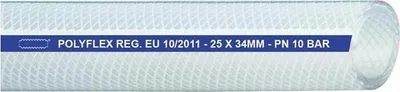 Produktbild von Druckluftschlauch POLYFLEX ID 38,0mm AD 48,0mm L.50m Transparent Wandst.5,0mm