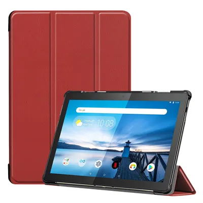 Obrázok produktu pre Kryt pre Lenovo Tab M10 (2018) TB-X605F 10,1" Smart Cover Case s funkciou stojana a automatického spánku/prebudenia vínová červená