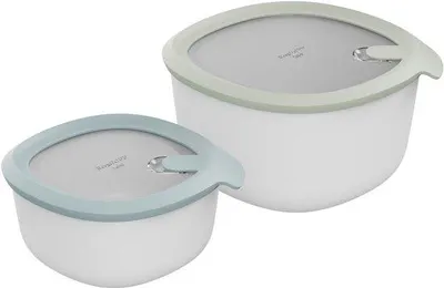 Produktbild von BergHOFF LEO - 2er-Set Frischhaltedosen mit Deckel - Spülmaschinenfest - für Mikrowelle geeignet - Gefriergeeignet