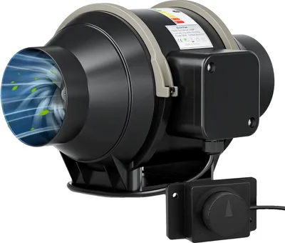 Immagine prodotto di Ventola in linea, motore ad alta efficienza, regolazione continua della velocità, 150 mm