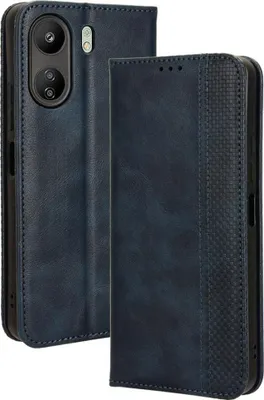 Produktbild von Xiaomi Redmi 13C / Poco C65 Hülle - Coverup Vintage Style Klapphülle - Blau