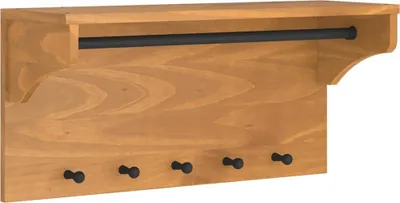 Zdjęcie produktu dla vidaXL Wieszak ścienny SANDNES 87x30x42 cm lite drewno sosnowe