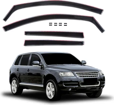 Obrázok produktu pre J&J Automotive | SCOUTT Okenné deflektory pre Volkswagen Touareg 2003-2010 4ks