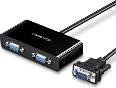 Immagine prodotto di Adattatore video UGREEN 40254 Sdoppiatore video VGA fino a 2x VGA - 1m (nero)