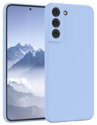 Produktbild von EAZY CASE Silikonhülle für Samsung Galaxy S22 Plus 5G Silikon Backcover Schutz in Blau