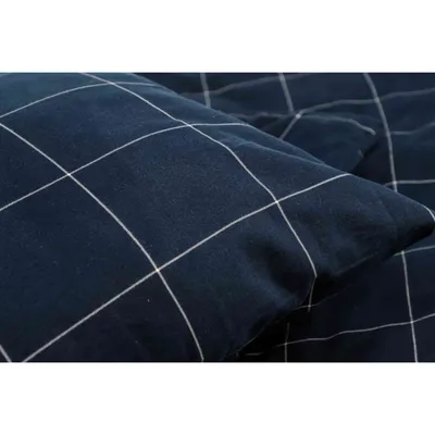Zdjęcie produktu dla ESPRIT pościel flanelowa CHECK Navy 200 x 200 cm