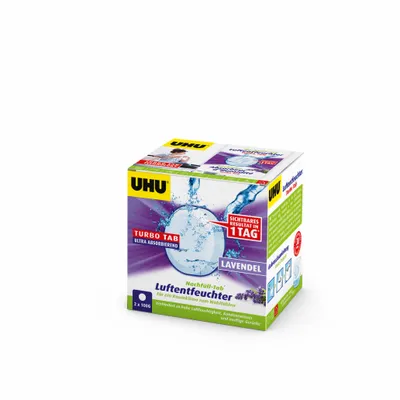 A product box for UHU Turbo Tab.