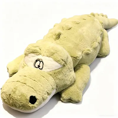 Produktbild von Plüschkrokodil 100 cm – Kuscheltier, Körperkissen, Grün