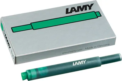 Produktbild von LAMY Großraum-Tintenpatronen T10 grün im Blister 5 Patronen