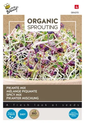 Produktbild von Buzzy Organic Sprouting Salat Pikant -  Samen - Ca. 30 gr | Buzzy_084070