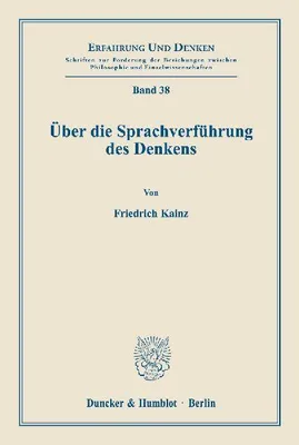 Produktbild von Über die Sprachverführung des Denkens.