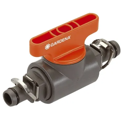 Obrázok produktu pre Gardena 8358-20, vypínací ventil, zavlažovací systém, Šedá, Oranžová, Samec, 25,4 / 2 mm (1 / 2"), 25,4 / 2 mm (1 / 2")