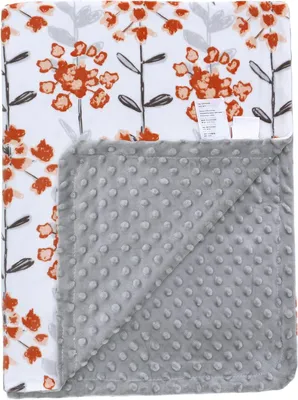 Imagen del producto de Manta para bebé de 100 x 75 cm, con forro polar (minky), reversible, ideal para recién nacidos