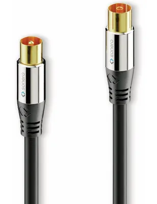 Produktbild von Sonero Antennen-Kabel 1,5m S-AC000-015 Premium,Koax-Stecker auf Koax-Kupplung