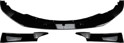 Zdjęcie produktu dla Spojler przedni i spojler narożny w kolorze czarnym błyszczącym do serii 1 F20 F21 M-Sport 2012-2014 zestaw tuningowy splitter aerodynamika