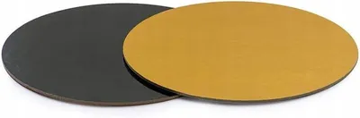 Produktbild von Elhandel Tortenplatte Ø 30cm Gold Schwarz Rund Stabil