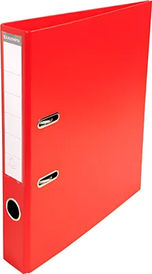 Produktbild von Exacompta Ordner A4 Premium 50mm rot PVC 32x29x5 cm 2 Riegel