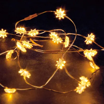 Produktbild von 20-tlg. LED Lichterkette Sterne Motiv