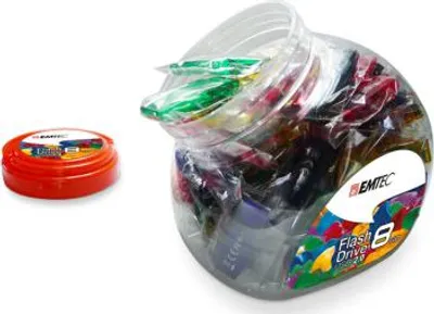 Produktbild von Emtec ECMMD16GC410JAR80, 16 GB, USB Typ-A, 2.0, 15 MB/s, andere, Blau, Grün, Violett, Rot, Gelb
