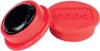 Zdjęcie produktu dla Nobo 1915286, Magnes na tablicę, Czerwony, 13 mm, 15 mm, 13 mm, 65 mm