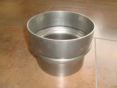 Zdjęcie produktu dla Przedłużka 150 - 180 mm Przedłużka przejściowa rury piecowej stal jasna