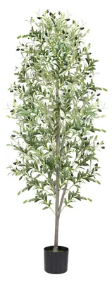 Zdjęcie produktu dla Sztuczne drzewko oliwne 180 cm, realistyczne liście, grubsza podstawa, do salonu
