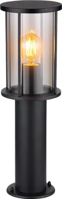 Produktbild von Stehleuchte Gartenlampe, Edelstahl, schwarz, IP54, H 45 cm