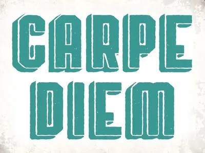 Produktbild von vianmo Holzschild 30x40 cm carpe diem nutze dein Tag