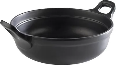 Produktbild von APS 85150 Schale PADELLA, Ø 21 cm, Höhe 9 cm, Melamin, schwarz, mit Antirutsch-Füßchen