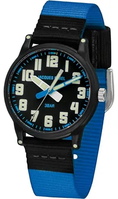 Produktbild von JACQUES FAREL Kinder-Armbanduhr Jugend Analog Quarz Jungen Textilband KLM 02