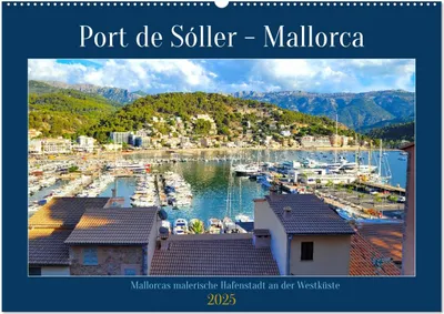 Produktbild von Port de Sóller - Mallorca (Wandkalender 2025 DIN A2 quer), CALVENDO Monatskalender
