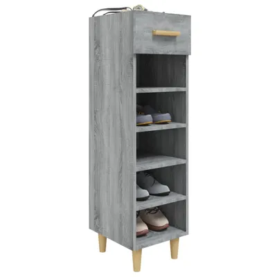 Image de Meuble à chaussures Sonoma gris 30x35x105 cm Bois d'ingénierie