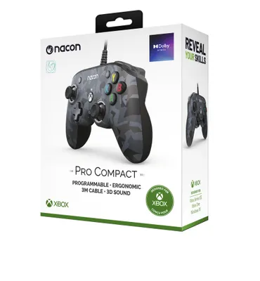 Immagine prodotto di NACON Camo Pro Compact Controller Nero, Grigio USB Gamepad Analogico/Digitale PC, Xbox One, Xbox One S, Xbox One X, Xbox Series S, Xbox Series X