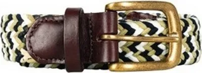 Produktbild von Hy - Gürtel, gewebter Stoff, Elastisch-Herren/Damen Uni BZ4262 (S - M) (Marineblau/Fossil)